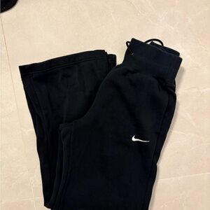 Nike Black Sweatpants with White Logo